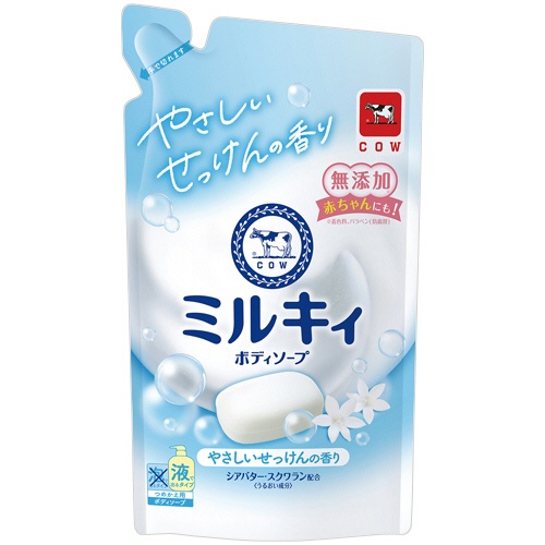 牛乳石鹸共進社　ミルキィボディソープ　やさしいせっけんの香り　詰替用　３６０ｍＬ　１パック1