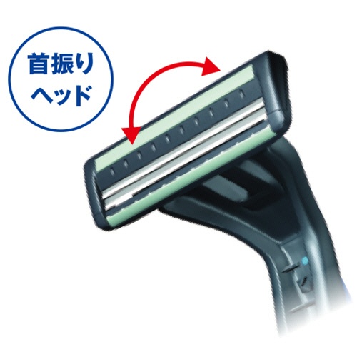 貝印　ベスティ　ＥＸ　首振り式　ジェル付　ＧＡ１０８６　１パック3