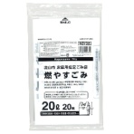 ジャパックス　流山市　指定ごみ袋　可燃　手付き　２０Ｌ　ＮＧＹ０２　１パック（２０枚）