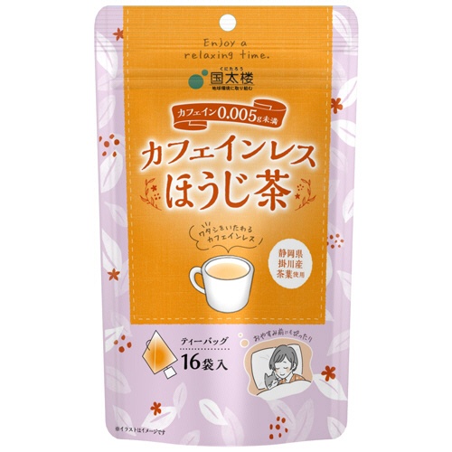 国太楼　カフェインレスほうじ茶　三角ティーバッグ　１パック（１６バッグ）1