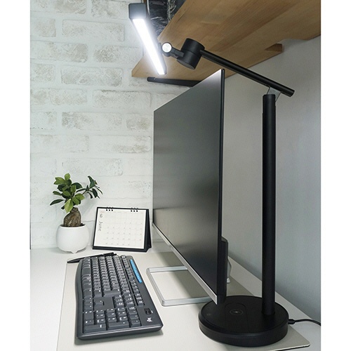 スワン電器　ＬＥＤデスクライト　スタンド式　２４Ｗ　ブラック　ＤＳ－５２０ＢＫ　１台6