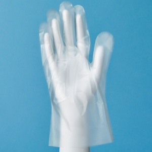 エステー　使いきり手袋プレミアムビオ　Ｎｏ．１３００　フリーサイズ　半透明　１箱（５０枚）2