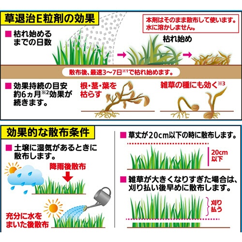 ＫＩＮＣＨＯ園芸　除草剤　草退治Ｅ粒剤　８ｋｇ　１パック5