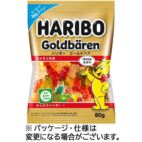 ハリボー　ゴールドベア　８０ｇ　１個1