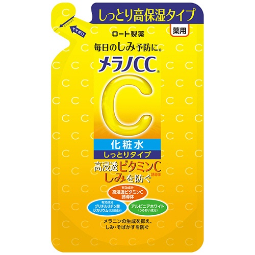 ロート製薬　メラノＣＣ　薬用　しみ対策　美白化粧水　しっとり　詰替用　１７０ｍｌ　１個1