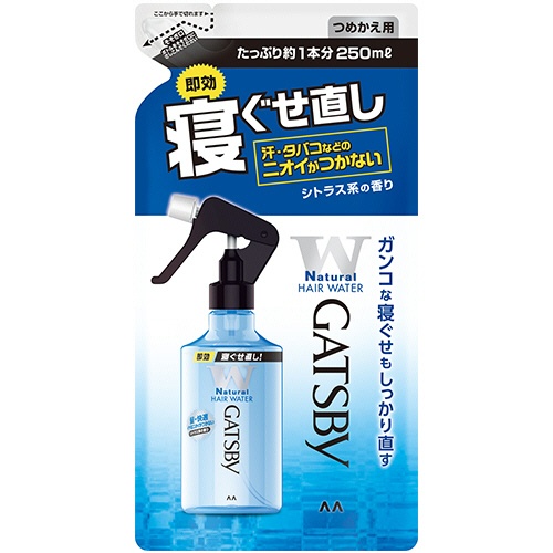 マンダム　ギャツビー　寝ぐせ直しウォーター　詰替用　２５０ｍｌ　１パック1