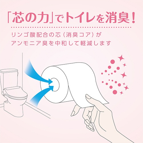 日本製紙クレシア　クリネックス　システィ　ダブル　４０ｍ　ハピネスピンク　１パック（４ロール）5