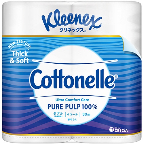 日本製紙クレシア　クリネックス　コトネル　ダブル　３０ｍ　１パック（４ロール）1