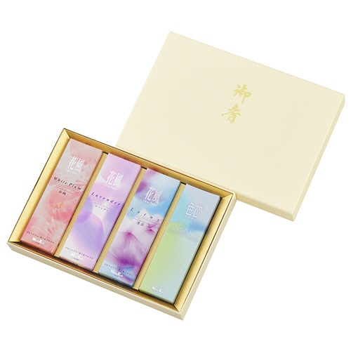 日本香堂　花風　進物　３種・色芯ろうそく入　１セット1