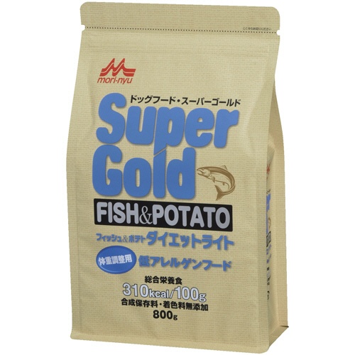 森乳サンワールド　ＳｕｐｅｒＧｏｌｄ　フィッシュ＆ポテト　ダイエットライト　８００ｇ　１パック1
