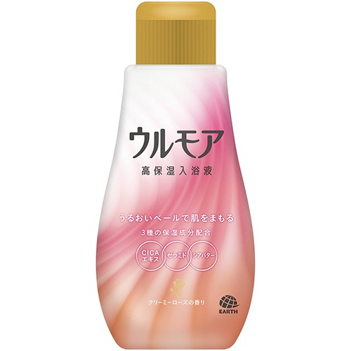 アース製薬　ウルモア　高保湿入浴液　クリーミーローズの香り　本体　６００ｍｌ　１本1