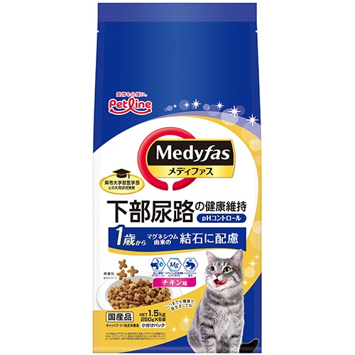 ペットライン　メディファス　１歳から　チキン味　１．５ｋｇ（２５０ｇ×６袋）　１パック1
