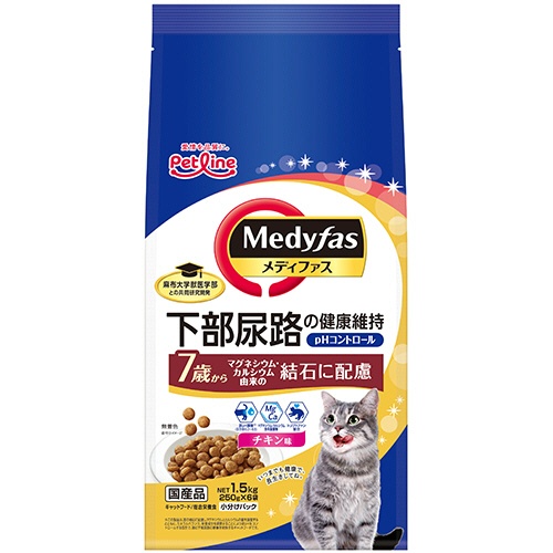 ペットライン　メディファス　７歳から　チキン味　１．５ｋｇ（２５０ｇ×６袋）　１パック1