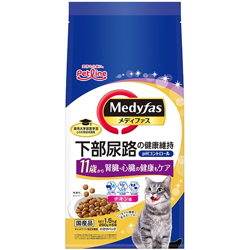 ペットライン　メディファス　１１歳から　チキン味　１．５ｋｇ（２５０ｇ×６袋）　１パック1