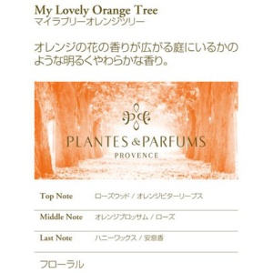 プランツ＆パルファム　アロマキャンドル　マイラブリーオレンジツリー　１８０ｇ　１個3