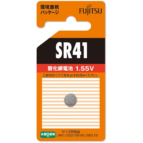 ＦＤＫ　富士通　酸化銀電池　１．５５Ｖ　ＳＲ４１Ｃ（Ｂ）Ｎ　１個1