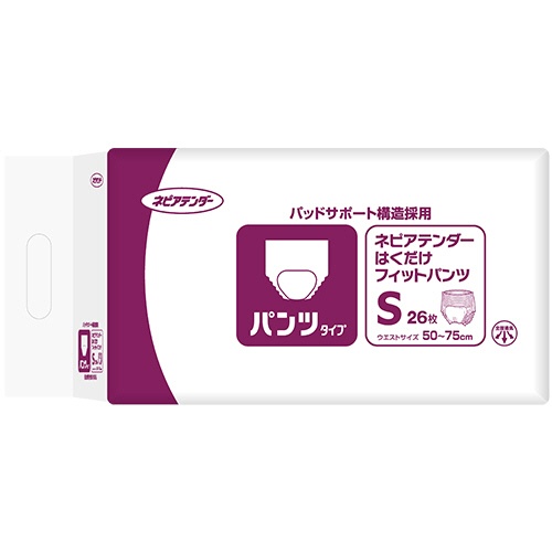 王子ネピア　ネピアテンダー　はくだけフィットパンツ　Ｓ　１パック（２６枚）1