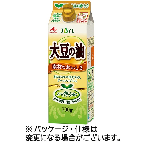Ｊ－オイルミルズ　ＡＪＩＮＯＭＯＴＯ　大豆の油　７００ｇ　紙パック　１本1