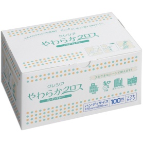 日本製紙クレシア　やわらかクロス　ハンディワイパー　１箱（１００枚）