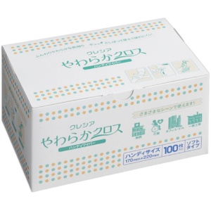 日本製紙クレシア　やわらかクロス　ハンディワイパー　１箱（１００枚）1