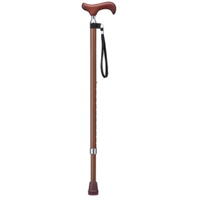 ケイ・ホスピア　愛杖　Ｅシリーズ　太杖　伸縮タイプ　ブラウン　Ｅ－３０２　１本
