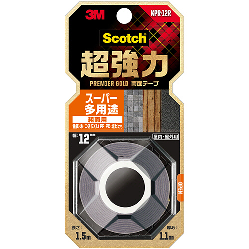 たのめーる】3M スコッチ 超強力両面テープ プレミアゴールド たのめーる】3M スコッチ 超強力両面テープ プレミアゴールド