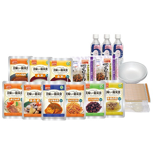 アルファフーズ　ＵＡＡ食品　美味しい防災食スペシャルセット（１人×２日分　保存水有り）　１セット1