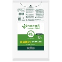 日本サニパック　ｎｏｃｏｏ　容量表記ごみ袋　省資源　白半透明　４５Ｌ　０．０１５ｍｍ　ＣＨＴ４２　１パック（１０枚）