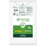 日本サニパック　ｎｏｃｏｏ　容量表記ごみ袋　省資源　白半透明