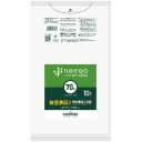 日本サニパック　ｎｏｃｏｏ　容量表記ごみ袋　白半透明　７０Ｌ　０．０２３ｍｍ　ＣＨＴ７２　１パック（１０枚）