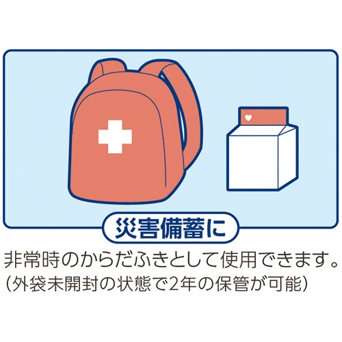 オオサキメディカル　プラスハート　からだふきぬれタオル　おしぼり　個包装　４０６８１６　１パック（３０本）6