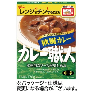江崎グリコ　カレー職人　欧風カレー　中辛　１７０ｇ　１食1