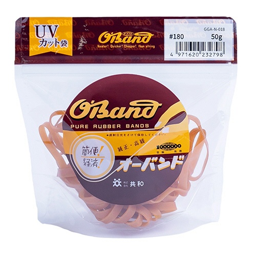 共和　オーバンド　＃１８０　内径３８ｍｍ　５０ｇ入　透明袋　ＧＧＡ－Ｎ－０１８　１袋1