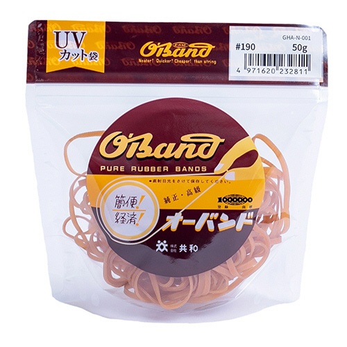 共和　オーバンド　＃１９０　内径４４．５ｍｍ　５０ｇ入　透明袋　ＧＨＡ－Ｎ－００１　１袋1