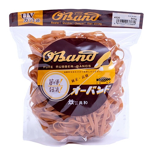 共和　オーバンド　＃３２０　内径７６ｍｍ　５００ｇ入　透明袋　ＧＬＡ－Ｎ－００８　１袋1