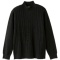ケアファッション　もちもち地柄丸洗いセーター　ブラック　Ｍ－Ｌ　８２０３５６－４１　１着