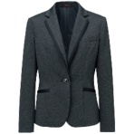 神馬本店　ジャケット　メランジュニット　ネイビー　ＳＡ４９０Ｊ－１