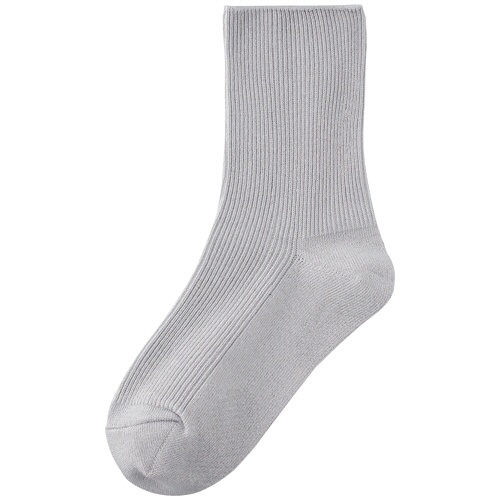 ケアファッション　足首ゆったりスベリ止め付ソックス　婦人用　淡グレー　２２－２４ｃｍ　８０００６４－２１　１足1