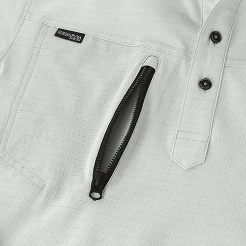 クロダルマ　半袖ポロシャツ　ワッフル　ネイビー　ＬＬサイズ　２６６８６－１１－ＬＬ　１着4