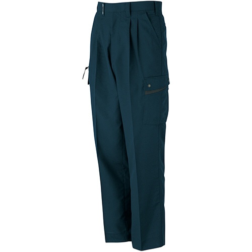 大川被服　ＫＡＮＳＡＩ　ＵＮＩＦＯＲＭ　カーゴパンツ　ストレッチギャバ（帯電防止糸混入）　コン　ウエスト７９ｃｍ　６００５６－Ｃ１－７９　１着1