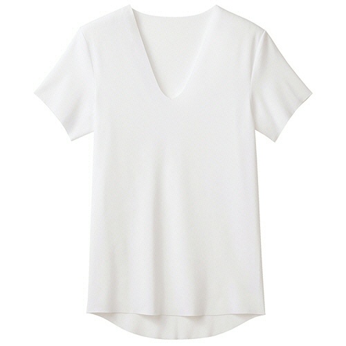 グンゼ　ＹＧ　ＣＵＴ　ＯＦＦ（きりっぱなし）　ＶネックＴシャツ　ホワイト　ＬＬ　ＹＮ２５１５－０３－ＬＬ　１着1