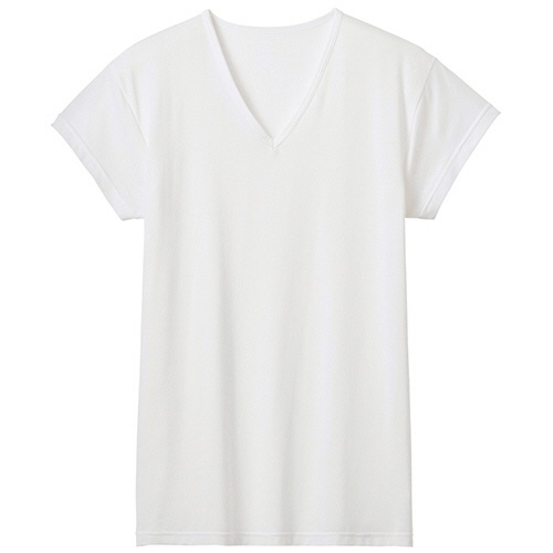 グンゼ　アセドロン　汗取り付ＶネックＴシャツ（短袖）　ホワイト　ＬＬサイズ　ＭＣＡ６１２Ｐ－０３－ＬＬ　１着1