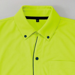 アイトス　サイドポケット半袖ポロシャツ（男女兼用）　ダンボールニット　ライム　３Ｌサイズ　ＡＺ－７６７９－０１６－３Ｌ　１着2