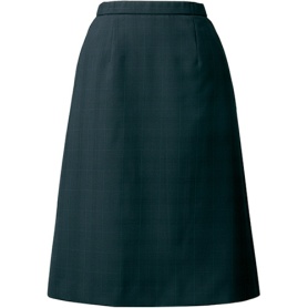 チクマ　Ａラインスカート　サイレント・ウィンドウペン　チェック／紺　１７号　ＡＲ３８９３－１－１７　１着