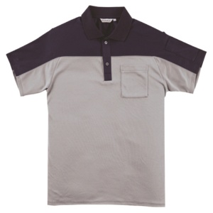 アルトコーポレーション　半袖ポロシャツ　シルバーグレー×ネイビー　ＳＳサイズ　ＣＬ８８８－２３－ＳＳ　１着1