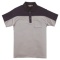 アルトコーポレーション　半袖ポロシャツ　シルバーグレー×ネイビー　Ｌサイズ　ＣＬ８８８－２３－Ｌ　１着