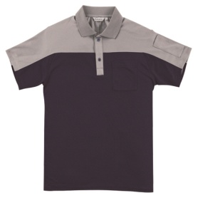 アルトコーポレーション　半袖ポロシャツ　ネイビー×シルバーグレー　Ｓサイズ　ＣＬ８８８－３４－Ｓ　１着