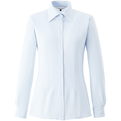 アンジョア　長袖シャツ　ブライトドットニット　ブルー　９号　０１２１５－３－９　１着1