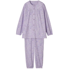 ケアファッション　大きめボタンパジャマ（婦人）　パープル　３Ｌ　９８０００－１５　１着