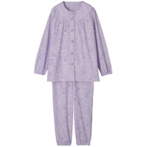 ケアファッション　大きめボタンパジャマ（婦人）　パープル　３Ｌ　９８０００－１５　１着1